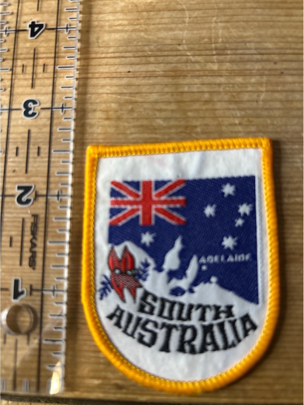 South Australia Embroidered Patch with Yellow Border
